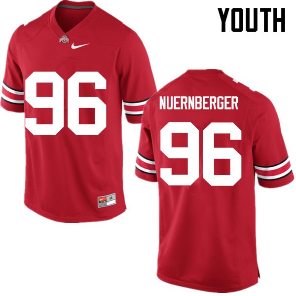 Ohio State Buckeyes #96 Sean Nuernberger Youth College Jersey Red